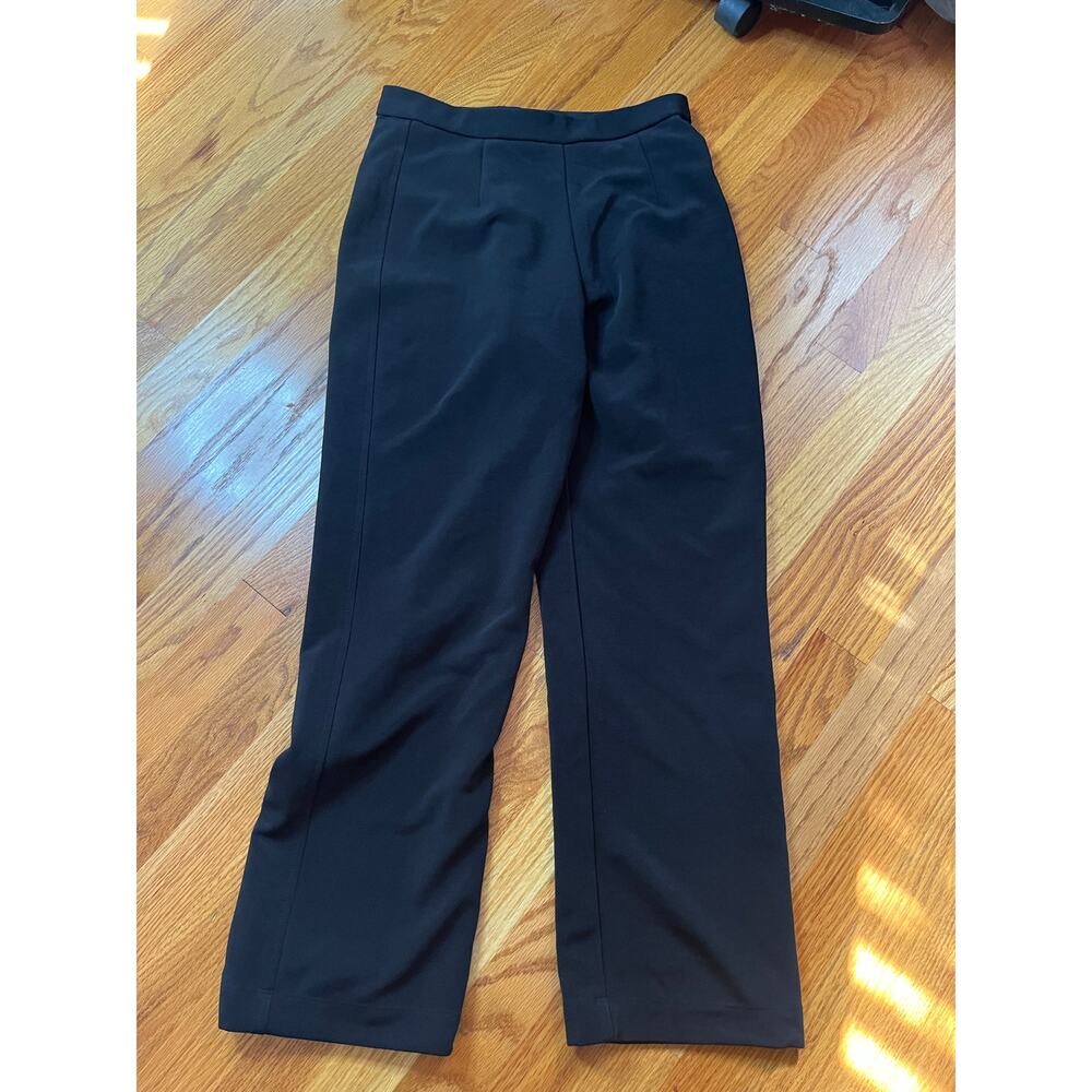 Chico's black dressy knit pants size 1 Short work preppy soft stretchy high rise